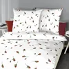 Kaeppel Biber Bettwäsche Rosen Knospen weiss rot 155x220 cm Produktbild-Vorschau 3