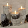 Anna's Collection Stumpfe Kerze - LED - Birkenholz weis - Produktbild-Vorschau 12