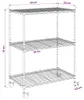 vidaXL Úložný regál se 3 policemi a kolečky 60x35x81 cm Náhled obrázku produktu 8