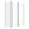 A white room divider with black metal frames against a white background. Podgląd zdjęcia produktu