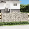 Gabionen mit Hochbogen 8 Stk. 400x50x160/180cm Verzinktes Produktbild-Vorschau 2