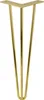 Elegante set di 4 gambe per mobili a forcina in metallo Anteprima dell’immagine prodotto 4