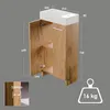 Keramikwaschbecken mit Unterschrank 40 cm stehend Eiche Produktbild-Vorschau 4