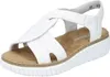 Rieker Damen Sandalen Keilsandaletten Modeschuhe weiß 38 Produktbild-Vorschau 43