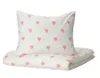 IKEA BARNDRÖM Bettwäsche-Set, 2-teilig, Herzmuster Produktbild-Vorschau 1