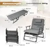 Chaise longue pliable COSTWAY, chaise longue de jardin 3 en Voir les images du produit 3