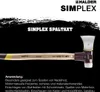 HALDER SIMPLEX Spaltaxt Ø 50 mm Superplastik mit Produktbild-Vorschau 6