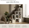 Bibliothèque Talisa avec 10 compartiments ouverts, design Voir les images du produit 4