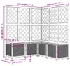 vidaXL Sadzarka z kratką Jasnoszara 120x120x136 cm PP Podgląd zdjęcia produktu 6