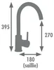 Rousseau Sanaire 4060589 KØBEN Mischbatterie Chrom schwarz Produktbild-Vorschau 3