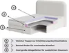 A cutaway diagram of a boxspring bed showing its internal structure and components. Produktbild-Vorschau