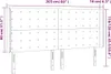 vidaXL Kopfteil mit Ohren Rosa 203x16x118/128 cm Samt -  Produktbild-Vorschau 10