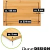 6er Set: Frühstücksbrettchen Holz 22x15 Brotzeitbretter Produktbild-Vorschau 5