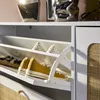 sweeek - Schuhschrank mit Rattan-Geflecht und 3 Klapptüren Produktbild-Vorschau 6