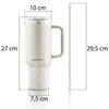 Mug isotherme BERDSEN avec paille, en acier inoxydable, Voir les images du produit 14