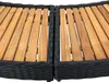 vidaXL Whirlpool-Umrandung Schwarz Poly Rattan & Massivholz Produktbild-Vorschau 9