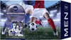 Soccer players in a stadium with a NIVEA MEN advent calendar and products. Náhled obrázku produktu