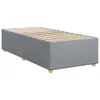 Boxspringbett mit Matratze Hellgrau 90x200 cm Stoff Produktbild-Vorschau 8