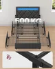 VASAGLE Dvojlůžkový rám, postel, 90 x 200 cm, LED, kovová Náhled obrázku produktu 7
