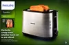 A box for a Philips toaster with a picture of the toaster and toast. Produktbild-Vorschau