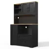 Armoire de cuisine Flieks avec éclairage LED, prises Voir les images du produit 13