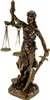 Bronzierte Justitia Statue Römische Göttin der Produktbild-Vorschau 1