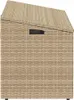 vidaXL Záhradný úložný box béžový 110 x 50 x 58 cm Poly Náhľad obrázku produktu 4