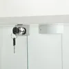 INONEFT Glazen vitrine met LED-verlichting, dubbele deuren, Productafbeelding-voorbeeld 3