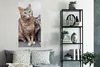 MuchoWow® Poster Katze - Kätzchen - Fell 60x120 cm - Produktbild-Vorschau 4