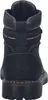 The back view of a black leather boot. Produktbild-Vorschau