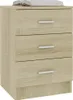 vidaXL Szafki nocne 2 szt. dąb sonoma 38x35x56 cm Materiał Podgląd zdjęcia produktu 10