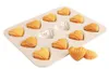 CANDeal 12 Löcher Herzform Madeleine Backblech, Mini Muffin Produktbild-Vorschau 1