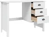 vidaXL Schreibtisch mit Schubladen HILL Weiß 100 x 45 x 74 Produktbild-Vorschau 4