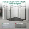 Mai & Mai Fünfeckdusche 90x90 cm mit Drehtür Duschkabine Produktbild-Vorschau 3