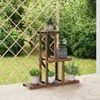 vidaXL Stojan na kvety 81x25x75,5 cm z masívneho jedľového Náhľad obrázku produktu 2