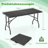 COSTWAY Gartentisch 152x70cm, Campingtisch klappbar, Produktbild-Vorschau 7