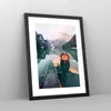 Gerahmtes Poster - Schwarzer Rahmen - See Berg Tal - 30x40 Produktbild-Vorschau 8