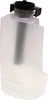 A close-up studio shot of a clear plastic water tank with a black cap. Voir les images du produit