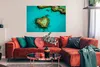 MuchoWow® Poster Great Barrier Reef mit Insel im Herzen Produktbild-Vorschau 2