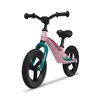 A pink balance bike with teal accents is shown against a white background. Produktbild-Vorschau