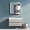 Zrkadlová skrinka s osvetlením Talos Black Nova 60x70 cm Anteprima dell’immagine prodotto 1