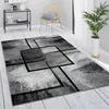 Teppich Grau Wohnzimmer Vintage Kurzflor Geometrisch Produktbild-Vorschau 1