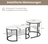 Fortuna Lai Couchtisch 2er Set, Satztische mit Produktbild-Vorschau 7