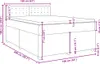 vidaXL Boxspringbett mit Matratze Dunkelgrau 160x200 cm Produktbild-Vorschau 8