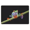 MuchoWow® Schreibtischunterlage Frosch - Pflanze - Schwarz Produktbild-Vorschau 1