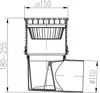 Hofablauf Gußeisenrost 150 x150mm belastbar < 1500 kg Produktbild-Vorschau 2