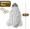 3er Set Wischmopp Ersatzkopf Baumwolle Mop Set Boden Produktbild-Vorschau 2