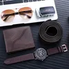 KUGI Geldbörse 4PCS Geschenk für Männer Herrenuhr Gürtel Produktbild-Vorschau 2