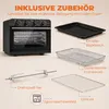HOMCOM Heißluftfritteuse 36 Liter Mini Backofen mit Umluft Produktbild-Vorschau 8