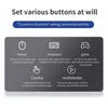 A graphic displaying different functions that can be assigned to buttons on a programmable keyboard. Produktbild-Vorschau